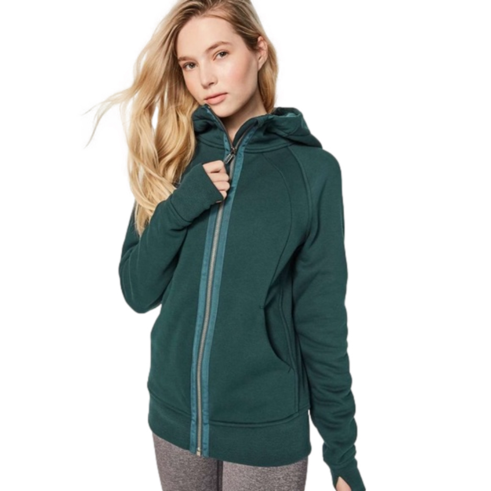 Lululemon Light As Warmth Scuba in Dark Green